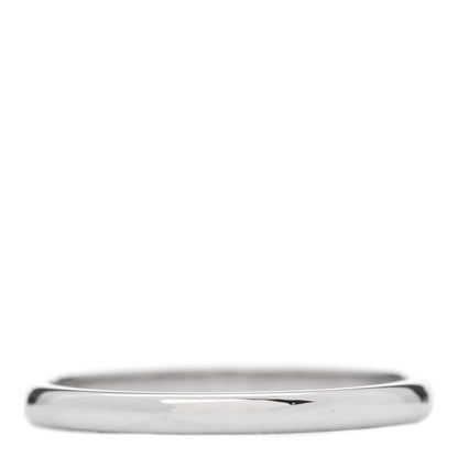 Cartier Platinum 2mm 1895 Wedding Band Ring 56 7.5 3 of 6