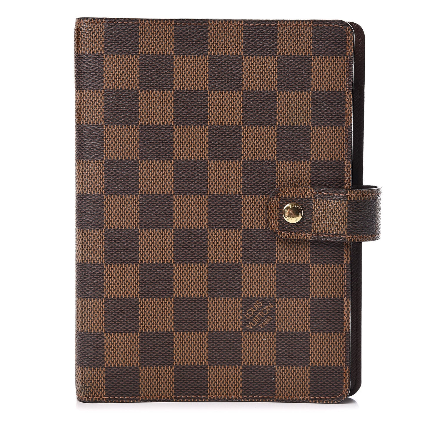 Damier Ebene Medium Ring Agenda Cover