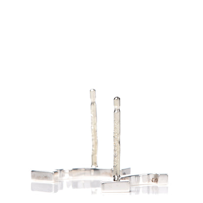 Tiffany Sterling Silver T Smile Stud Earrings 4 of 4