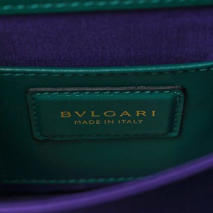 Bulgari Calfskin Serpenti Forever Top Handle Emerald Green 5 of 8