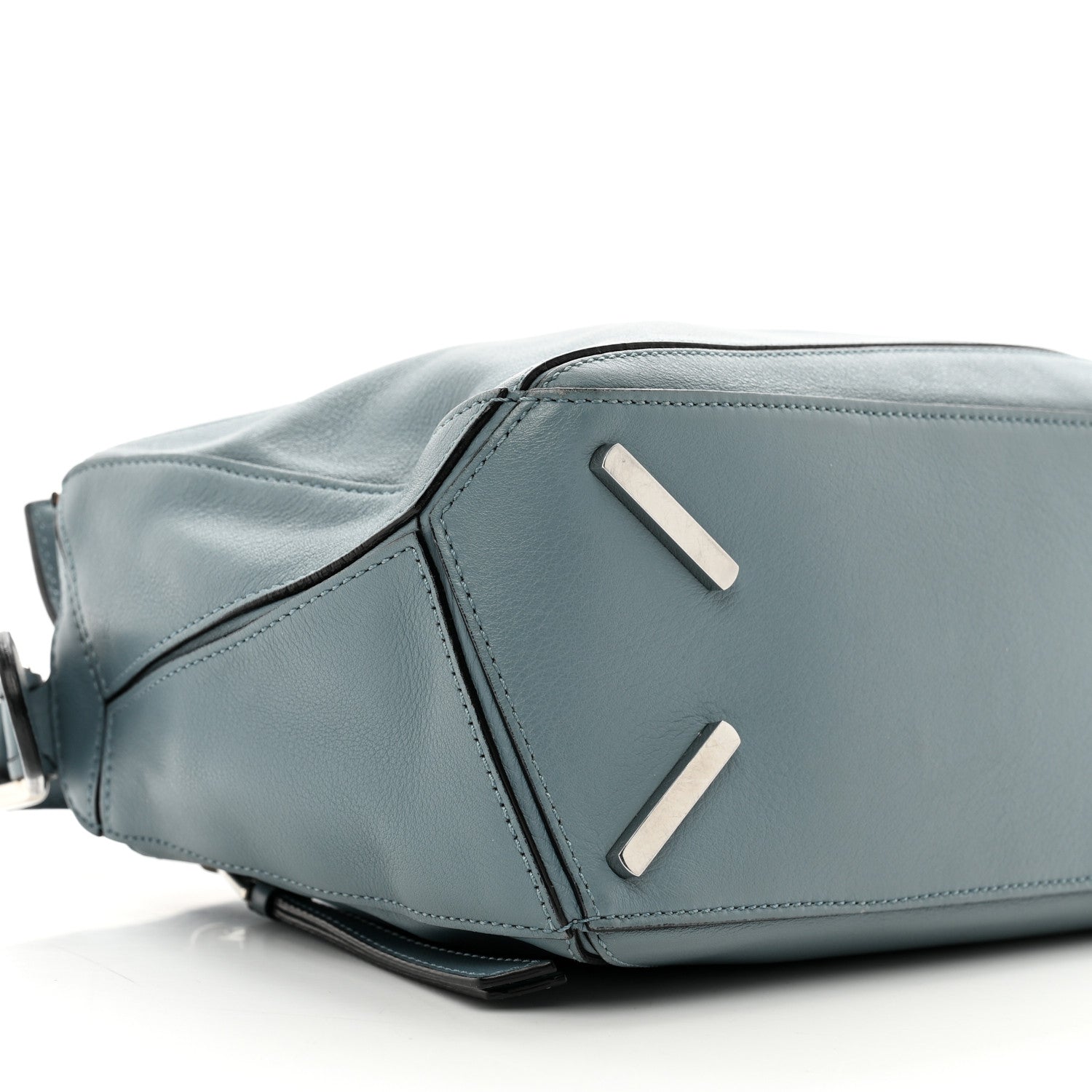 Loewe Calfskin Small Puzzle Bag Stone Blue 8 of 9