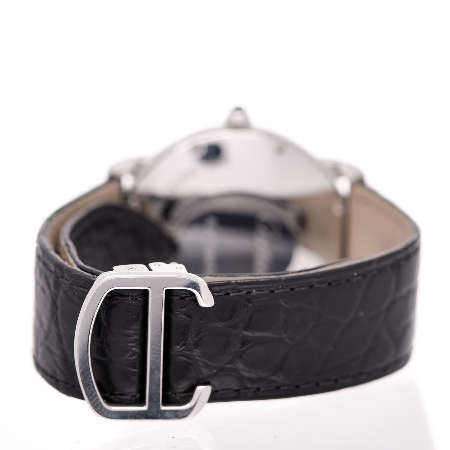 Cartier Stainless Steel Alligator 36mm Ronde Solo Automatic Watch 4 of 11