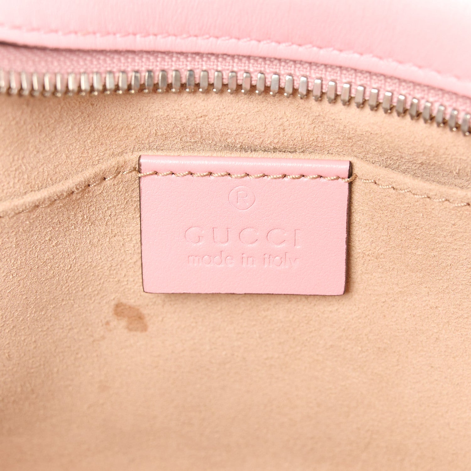 Gucci Calfskin Matelasse Small GG Marmont Chain Shoulder Bag Wild Rose 6 of 12