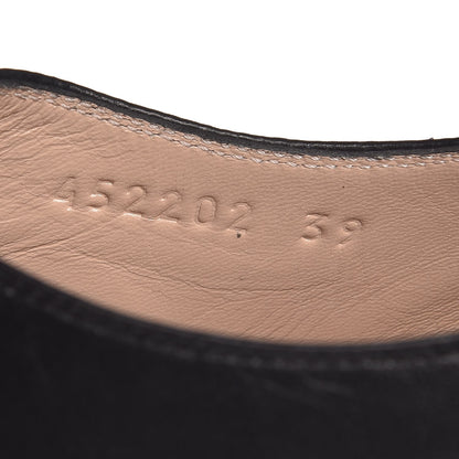 Gucci Malaga Kid Womens Susan Buckle Loafers 39 Black 8 of 8
