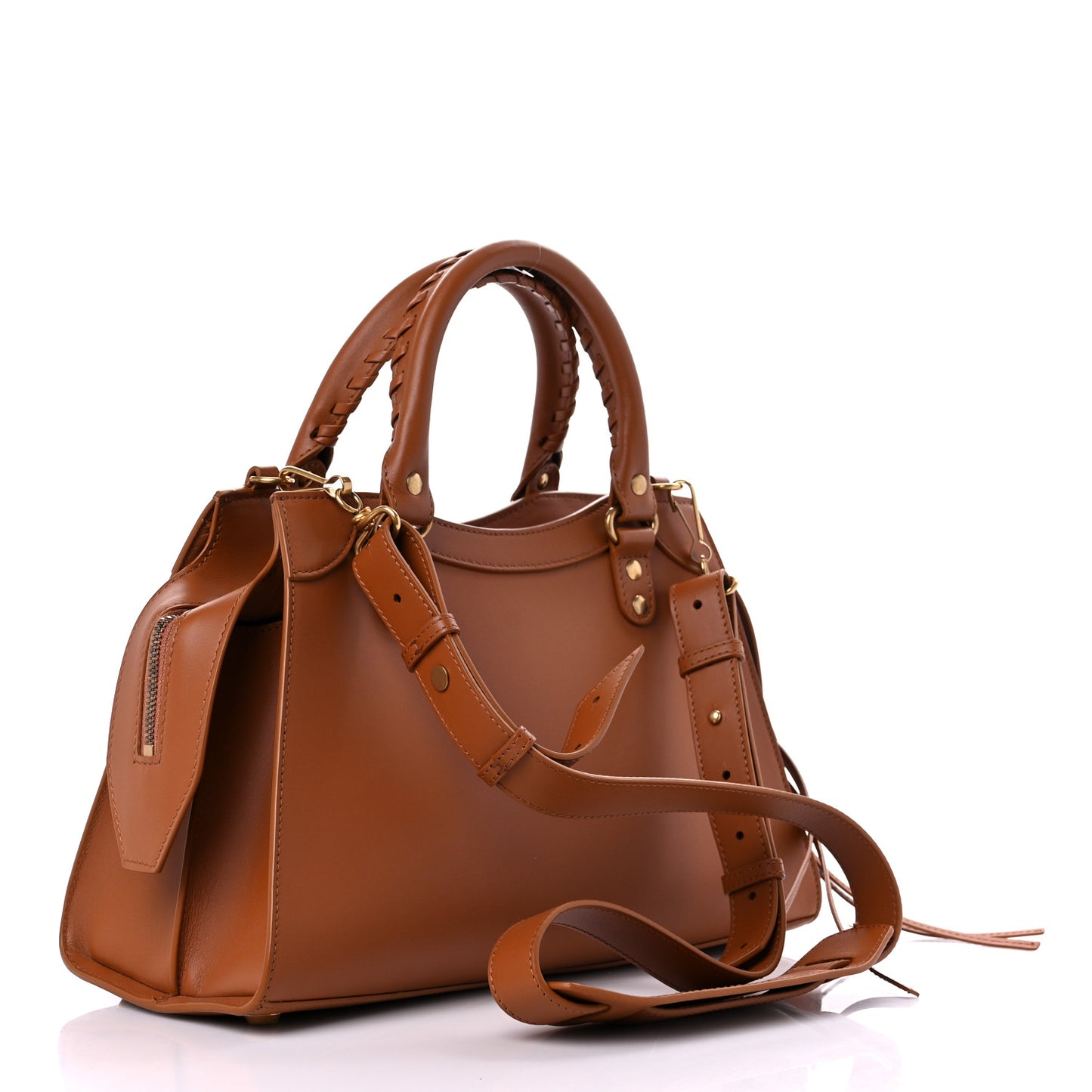 Smooth Calfskin Neo Classic Gold Hardware S City Camel