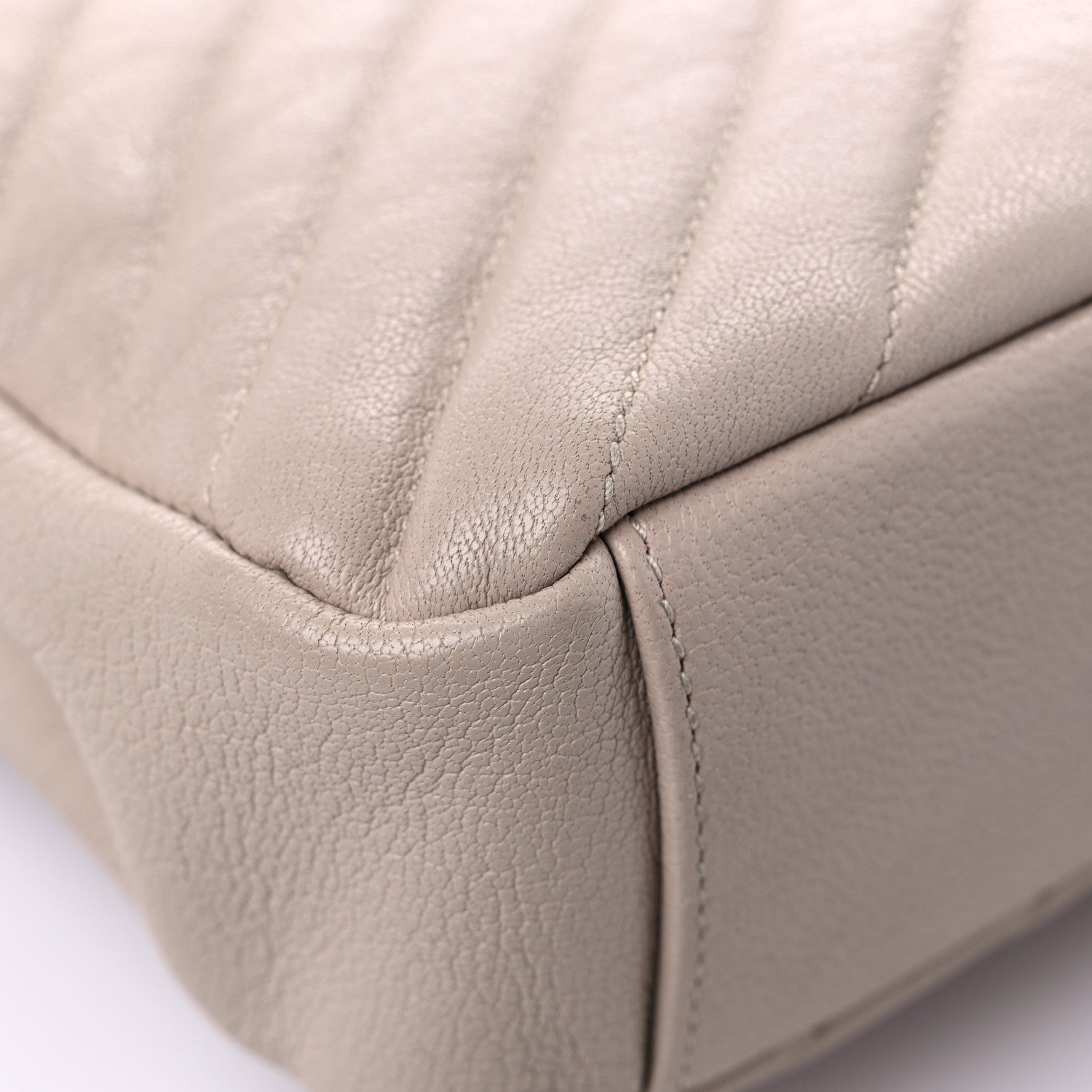 Saint Laurent Sheepskin Matelasse Chevron Monogram Medium College Bag Rose Antic 10 of 17