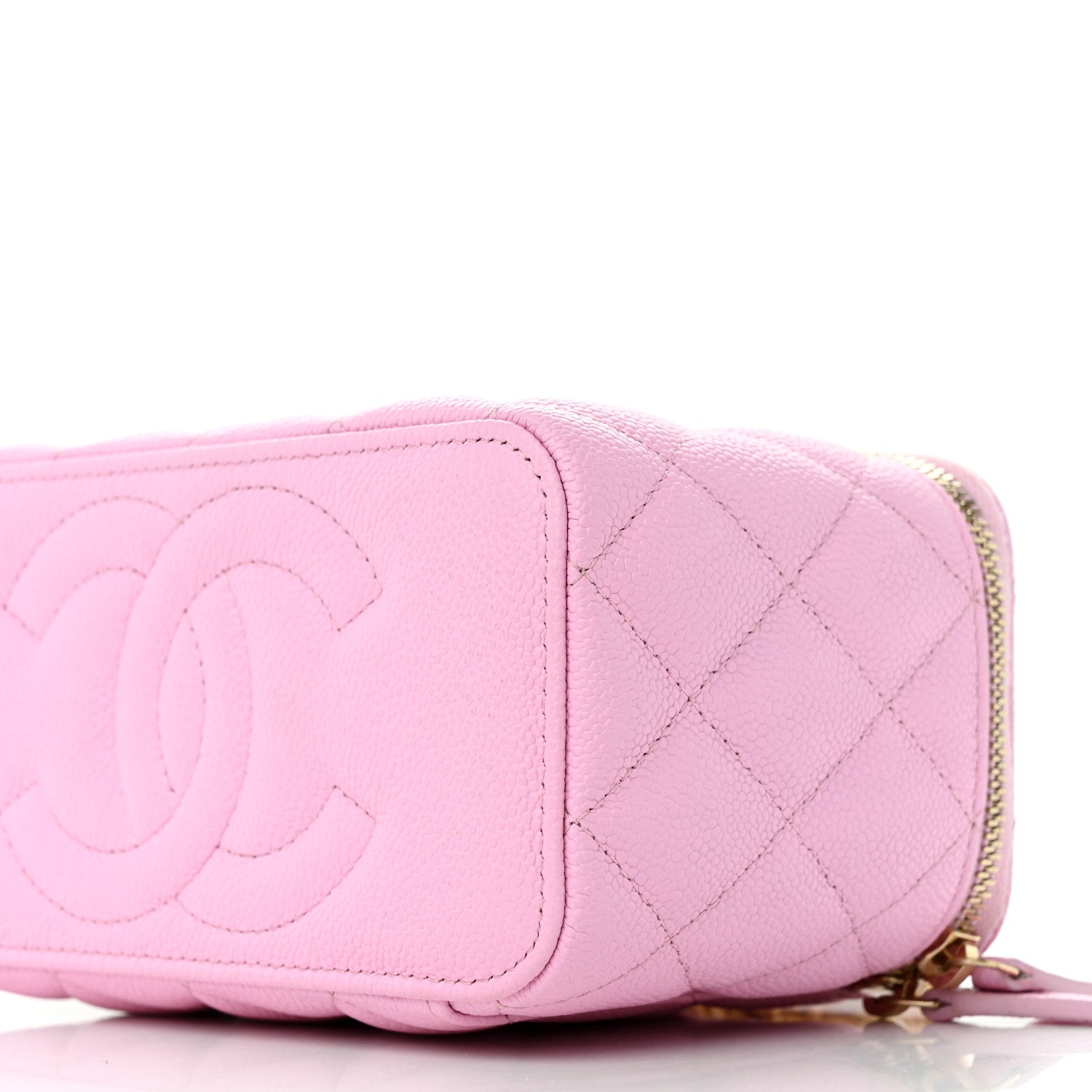 Chanel Caviar Quilted Sweetheart Vanity Case Pink 10 of 14