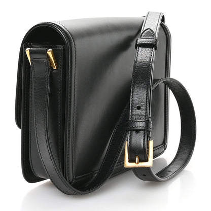 Saint Laurent Box Calfskin Monogram Medium Solferino Satchel Black 3 of 10