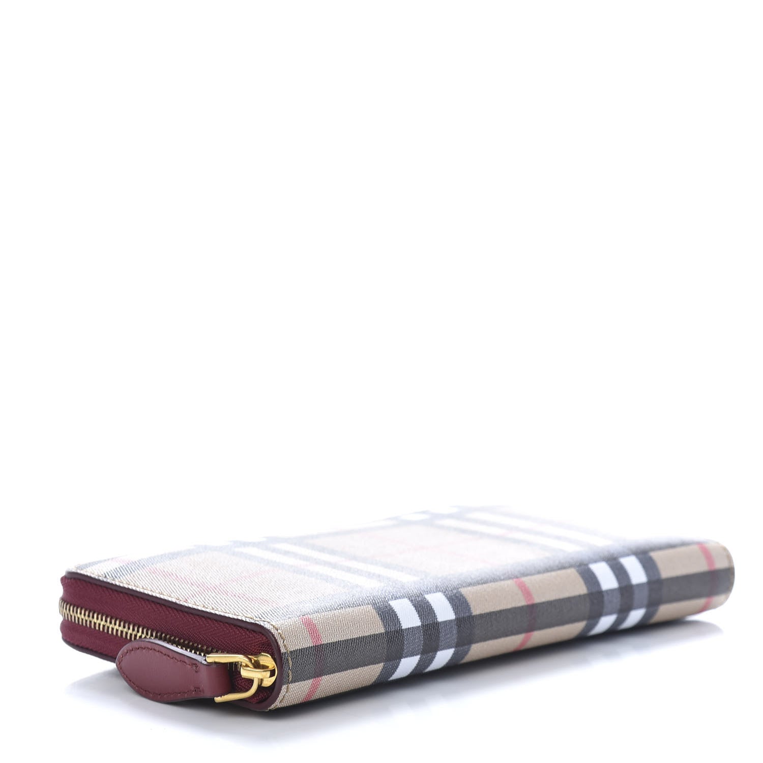 Burberry Vintage Check Elmore Zip Around Wallet Crimson 4 of 7