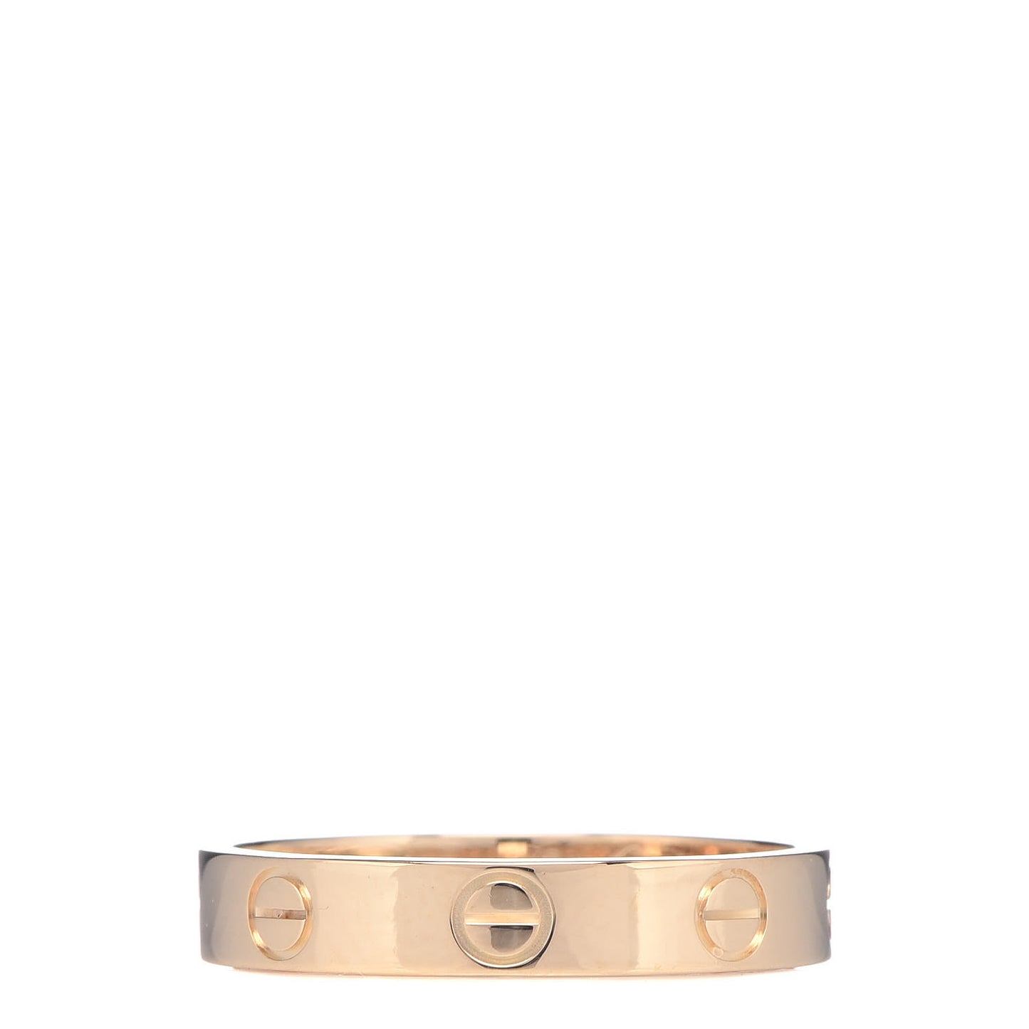 18K Yellow Gold 3.5mm LOVE Wedding Band Ring 53 6.25
