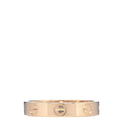 Cartier 18K Yellow Gold 3.5mm LOVE Wedding Band Ring 53 6.25 1 of 5