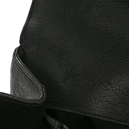 Saint Laurent Sheepskin Matelasse Chevron Monogram Large College Satchel Black 11 of 14