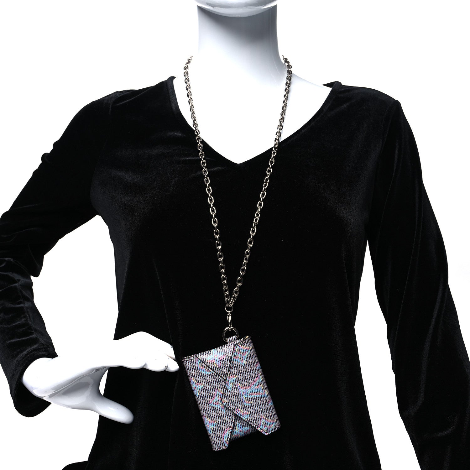 Louis Vuitton Monogram LV Pop Kirigami Necklace Blue 2 of 7