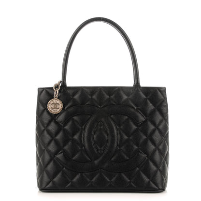 Chanel Caviar Quilted Medallion Tote Black 1 of 9