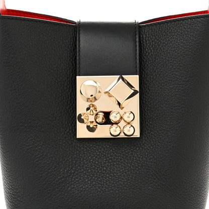 Christian Louboutin Grained Calfskin Mini Carasky Bucket Bag Black 7 of 9