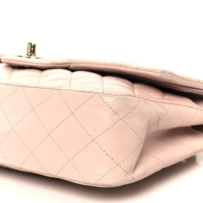 Chanel Lambskin Quilted Medium Double Flap Light Pink 11 of 12