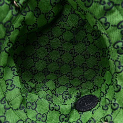 Gucci Monogram Multicolor Reversible Self-Tie Bucket Hat S Green Blue 13 of 16