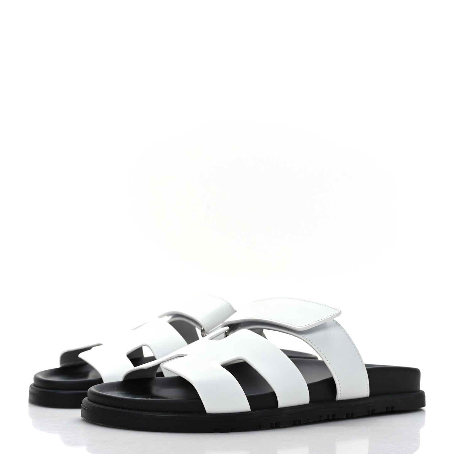 Calfskin Womens Chypre Sandals 39 White