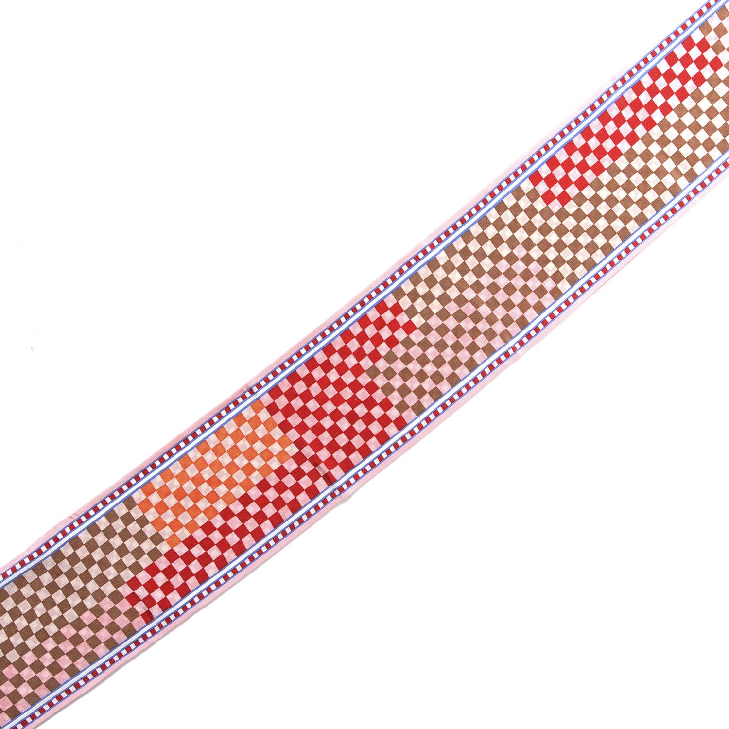 Louis Vuitton Silk Damier Aquarelle Bandeau Piment 3 of 3