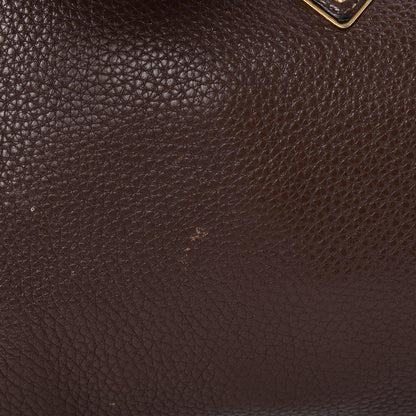 Prada Vitello Daino Zippered Crossbody Bag Bruciato 10 of 10