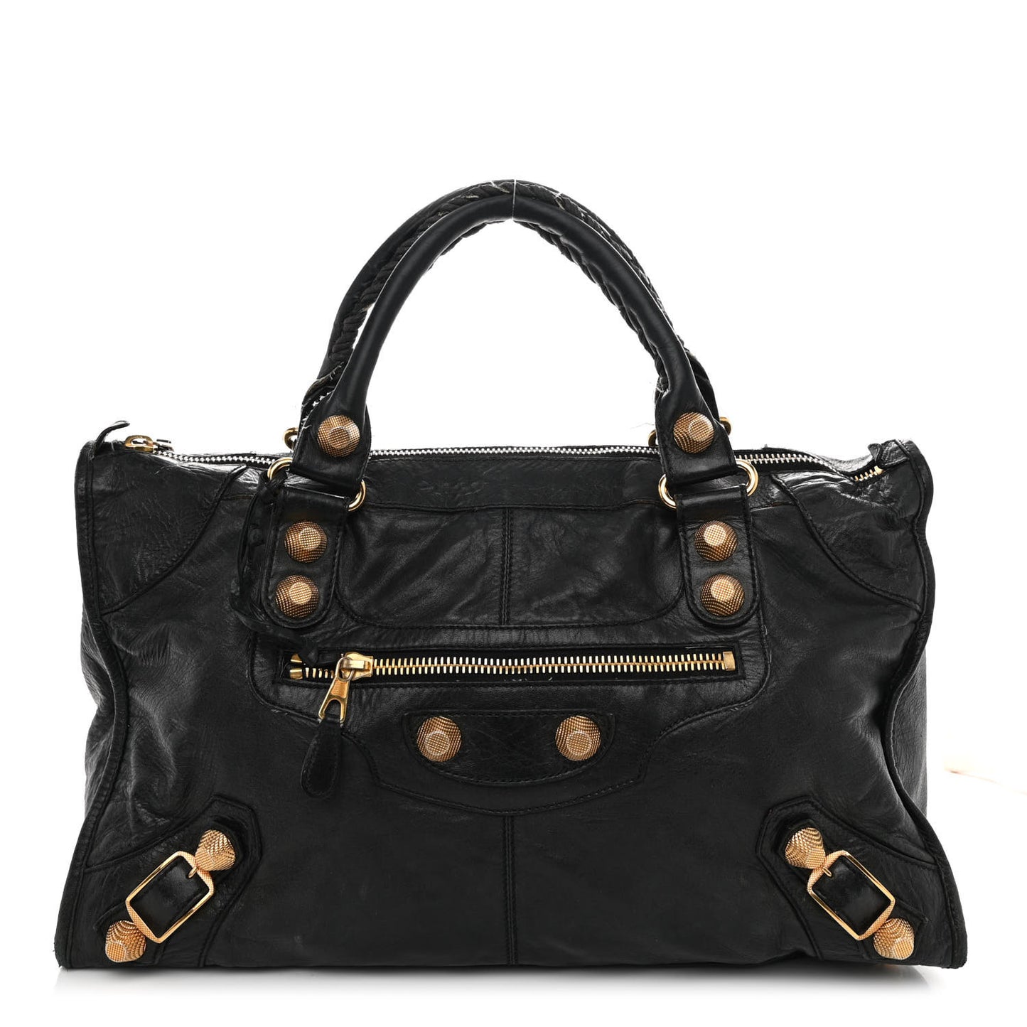 Agneau Giant 21 Gold Hardware Work Black