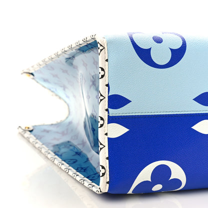 Louis Vuitton Monogram Giant Santa Monica Onthego Blue 7 of 8