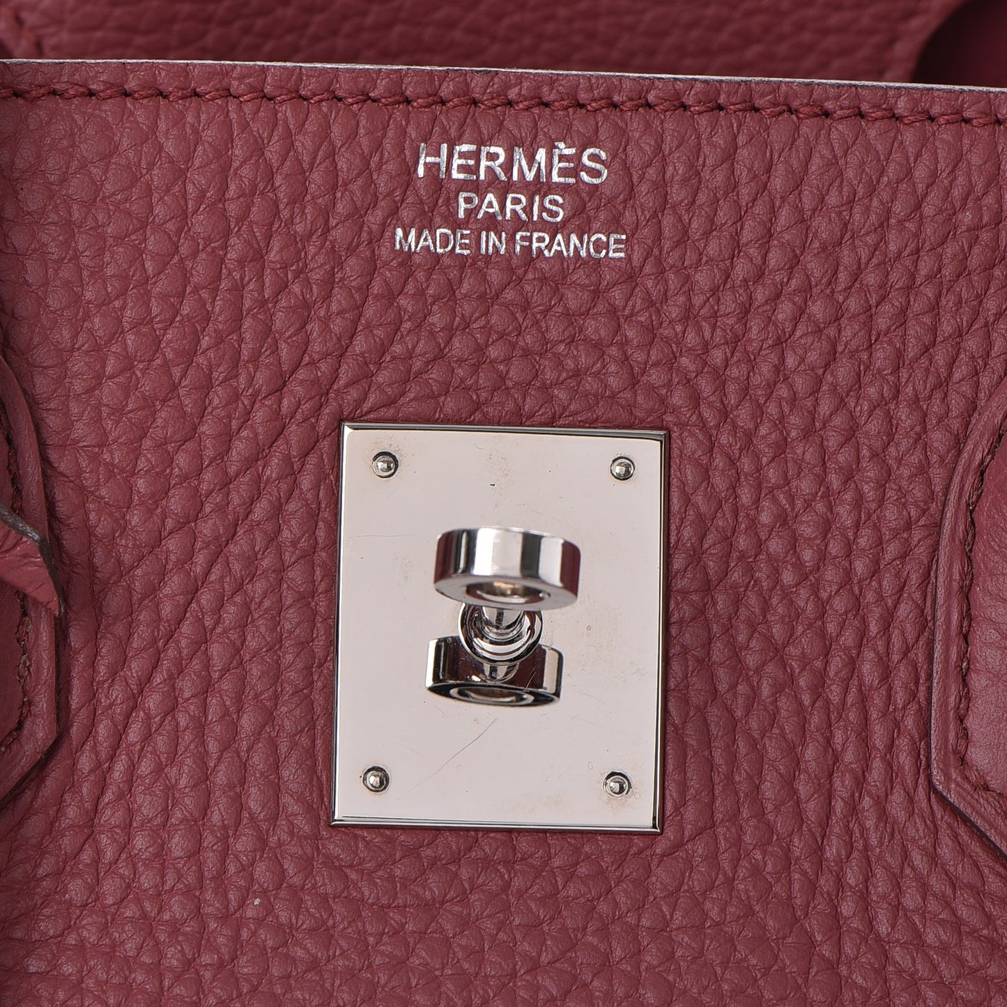 Taurillon Clemence Birkin 35 Bois de Rose