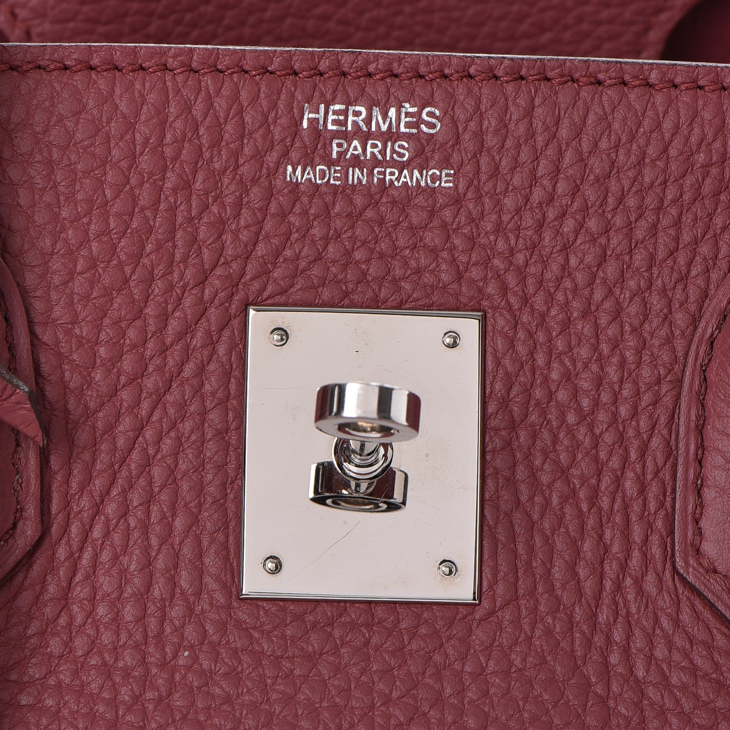 Hermes Taurillon Clemence Birkin 35 Bois de Rose 20 of 34