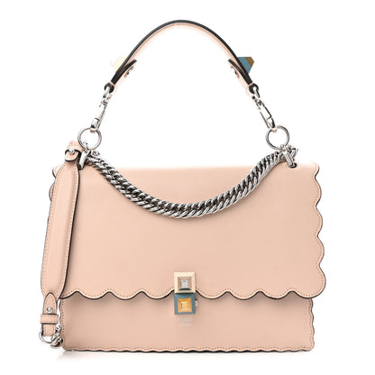 Fendi Vitello Liberty Scalloped Studded Kan I Shoulder Bag Plaster 1 of 9