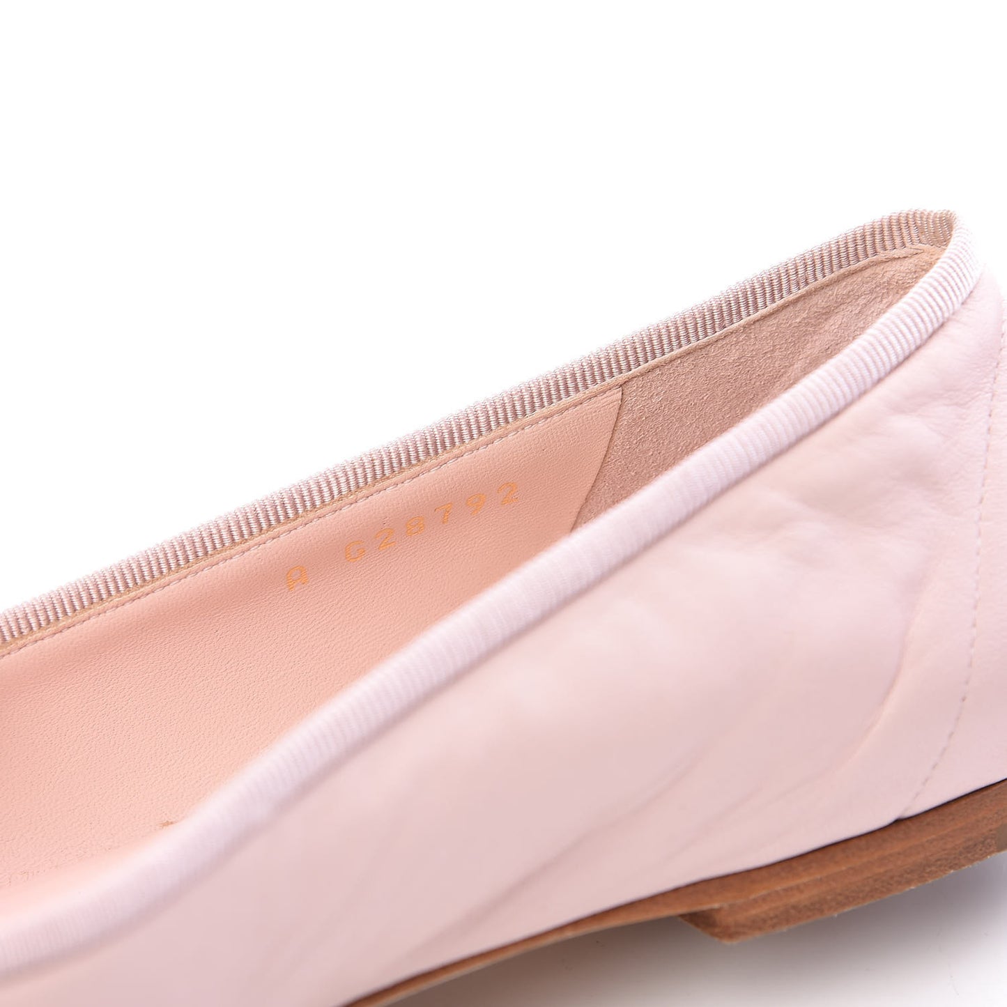 Lambskin Patent Cap Toe CC Ballerina Flats 39 Rose Clair