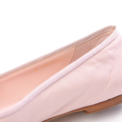Chanel Lambskin Patent Cap Toe CC Ballerina Flats 39 Rose Clair 10 of 18