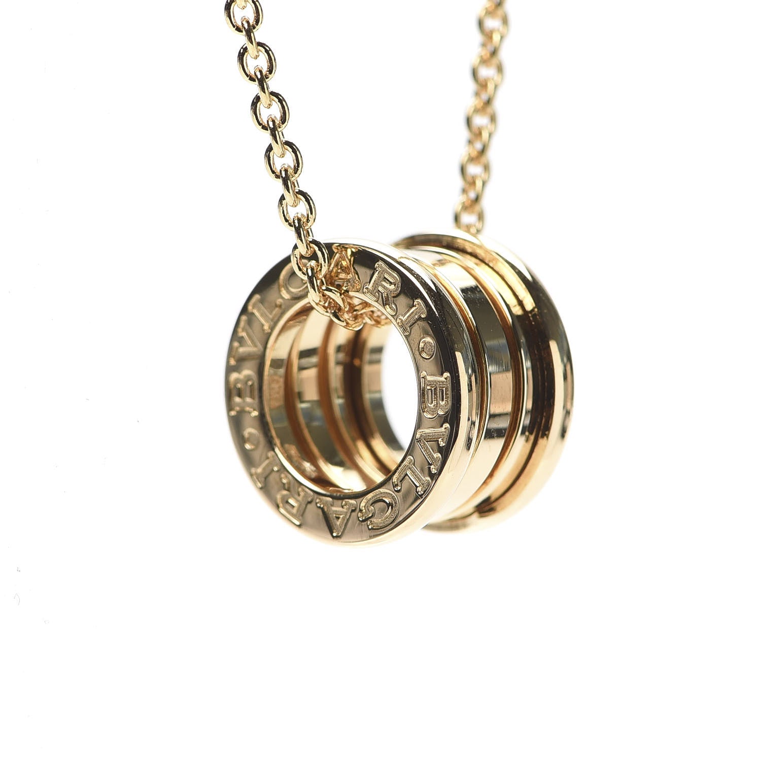 Bulgari 18K Yellow Gold B.Zero1 Pendant Necklace 7 of 8