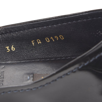 Louis Vuitton Patent Calf Oxford Ballerina Flats 36 Black 10 of 12