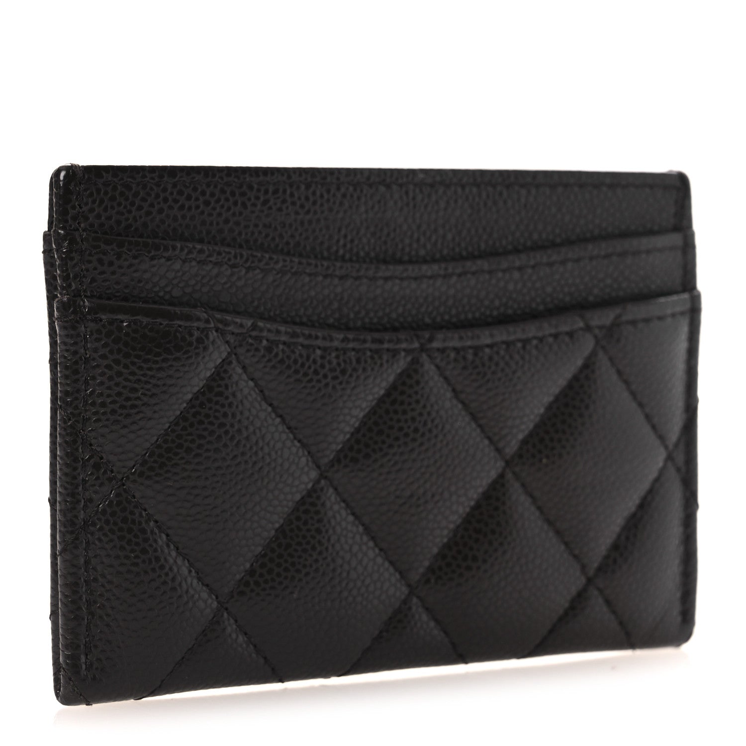 Chanel Caviar Quilted Card Holder Dark Brown 3 of 9