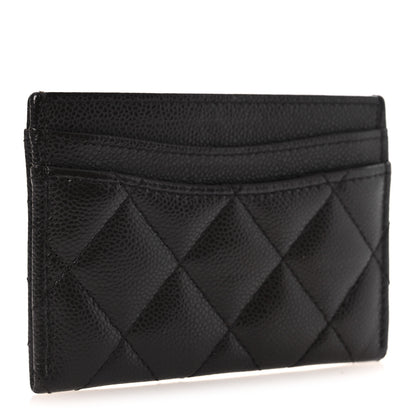 Chanel Caviar Quilted Card Holder Dark Brown 3 of 9