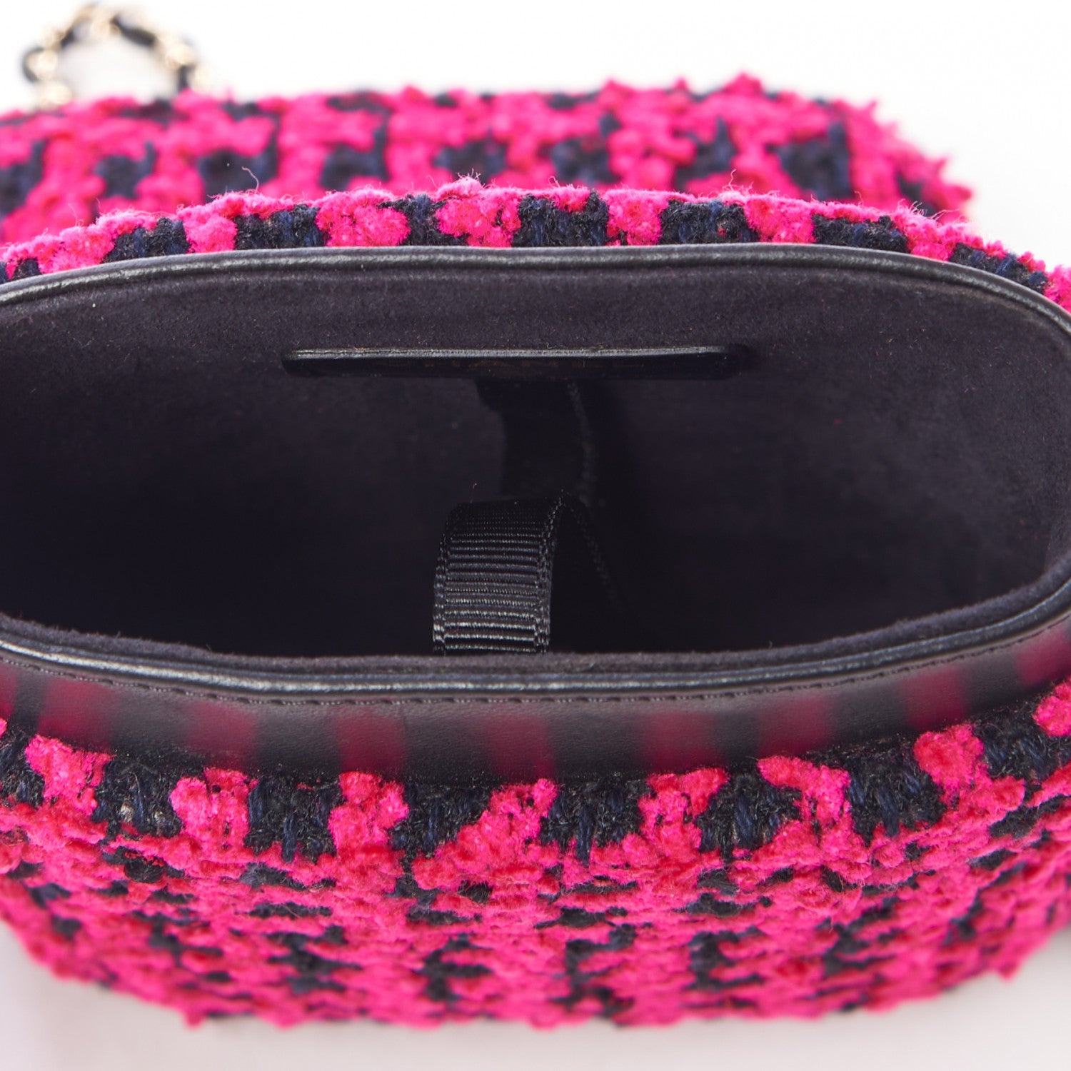 Chanel Tweed Chain Around Phone Holder Pink 6 of 9