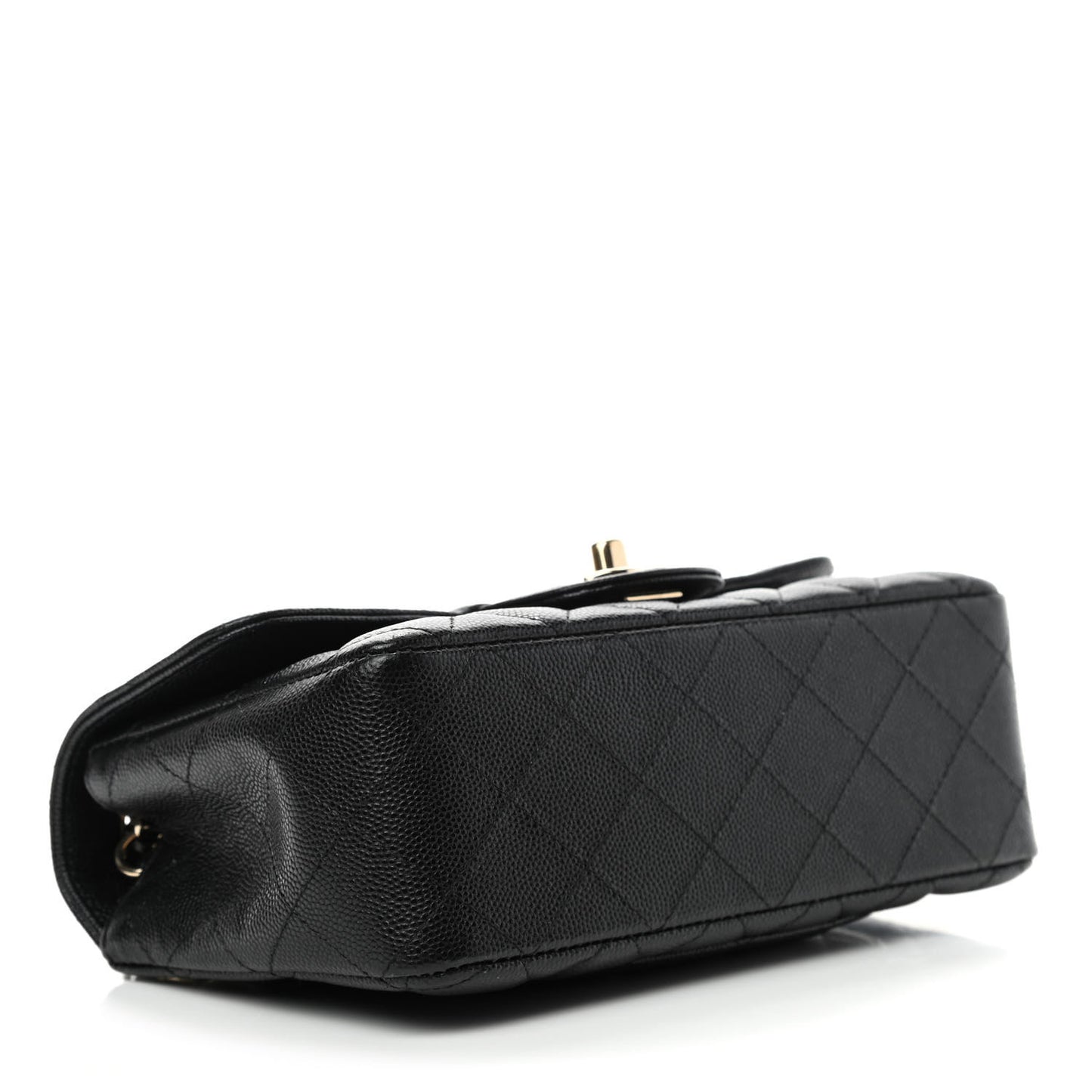 Caviar Quilted Mini Rectangular Flap Black