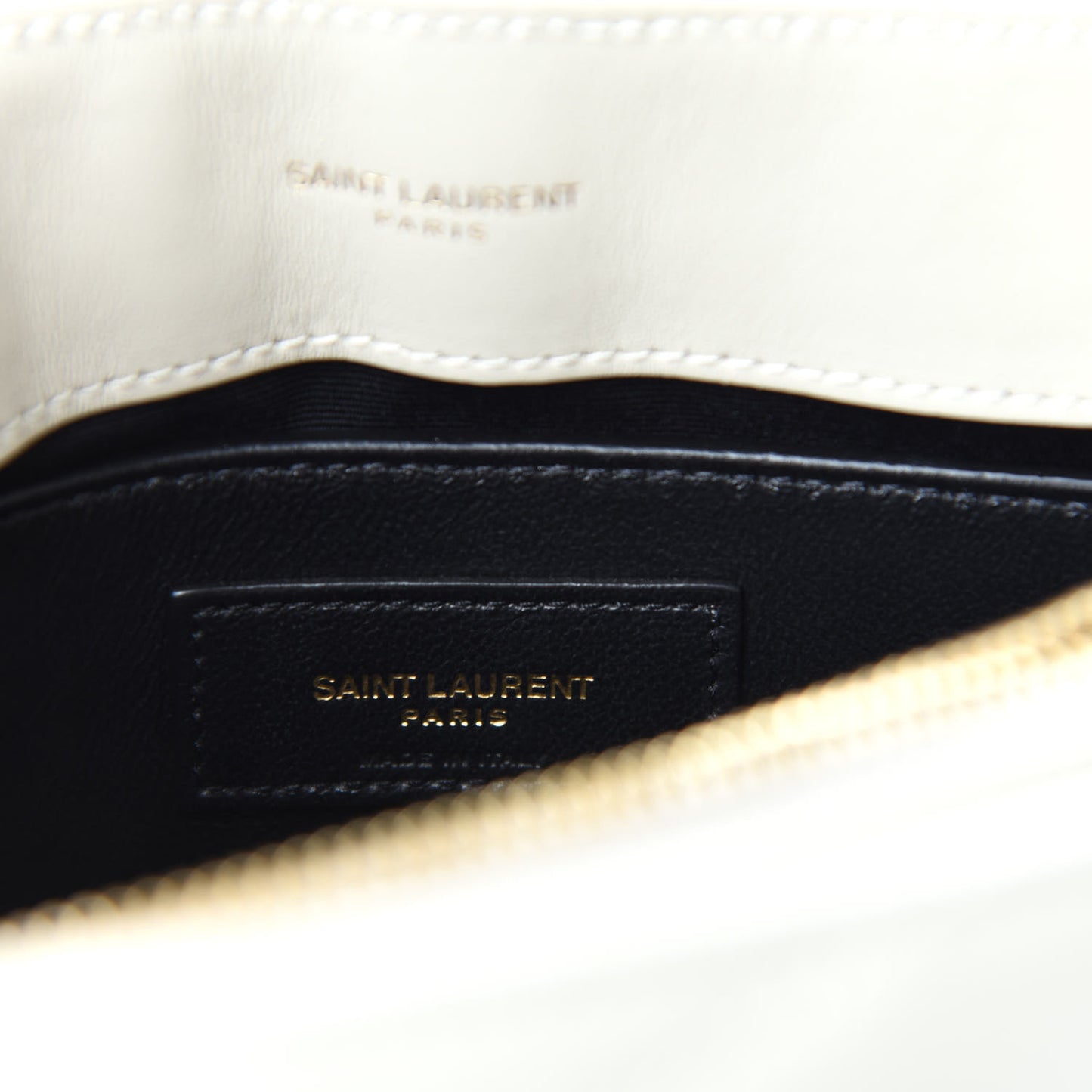 Calfskin Y Quilted Monogram Small Loulou Chain Satchel Crema Soft