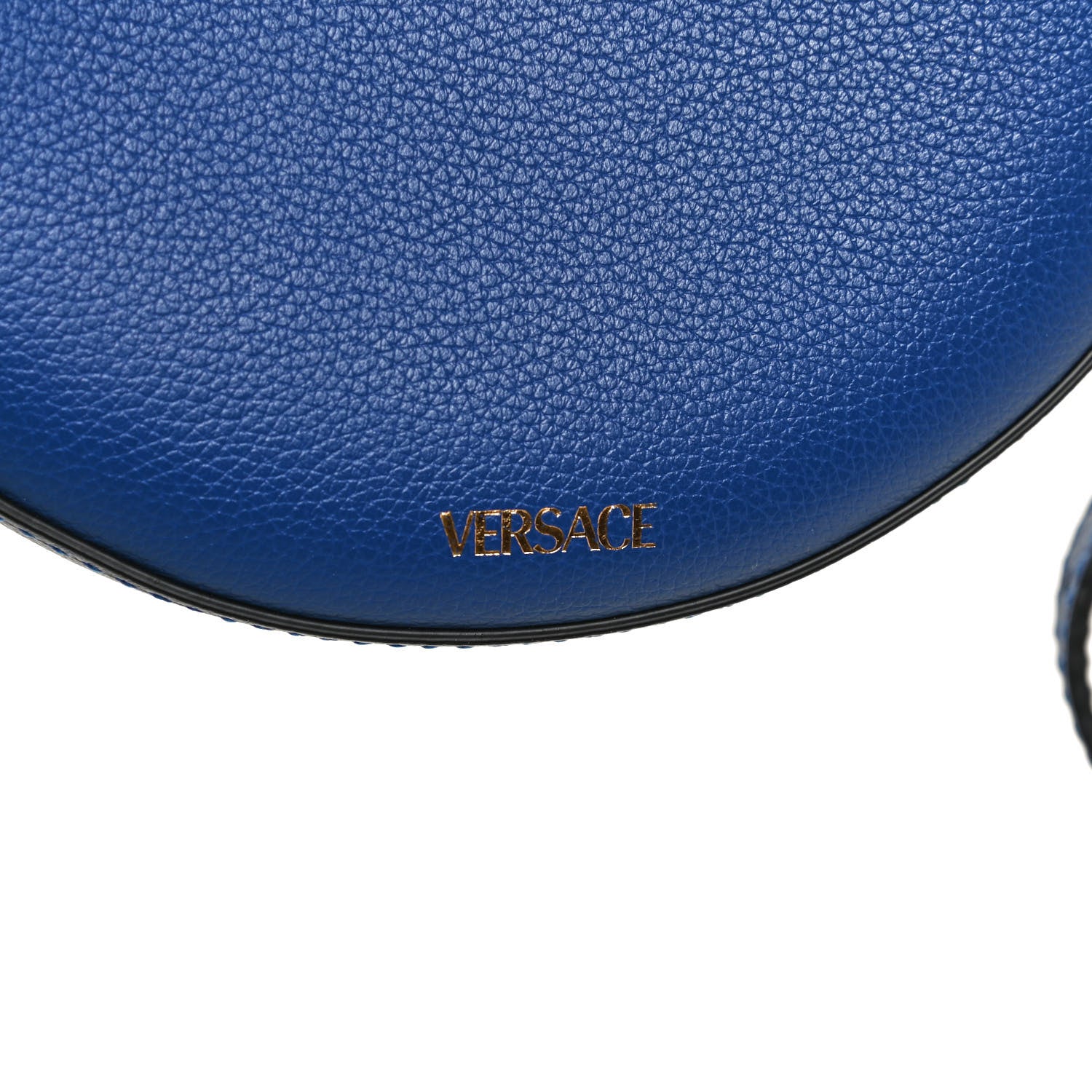 Versace Calfskin La Medusa Round Camera Bag Blue 8 of 11