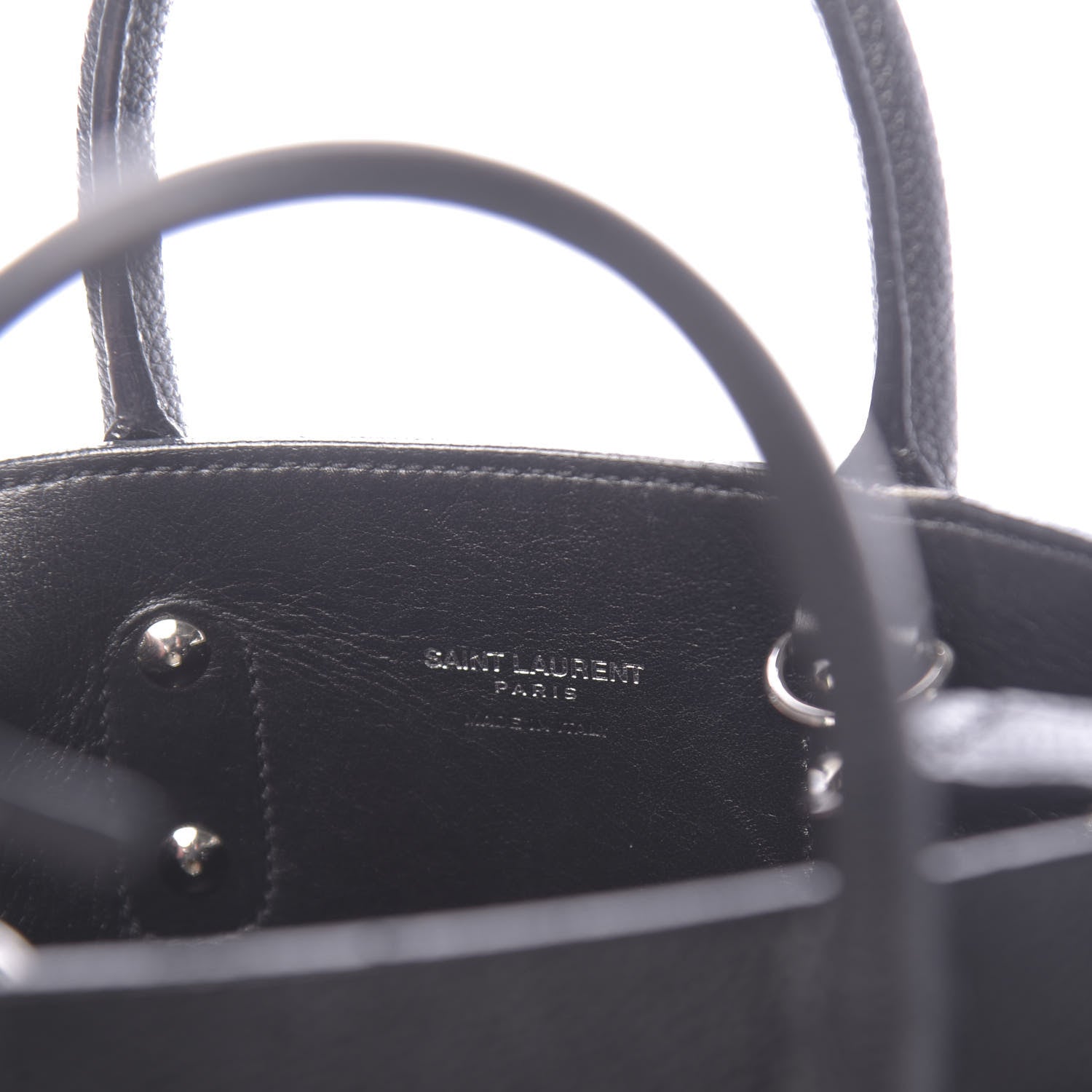 Saint Laurent Grained Calfskin Nano Sac De Jour Black 9 of 11