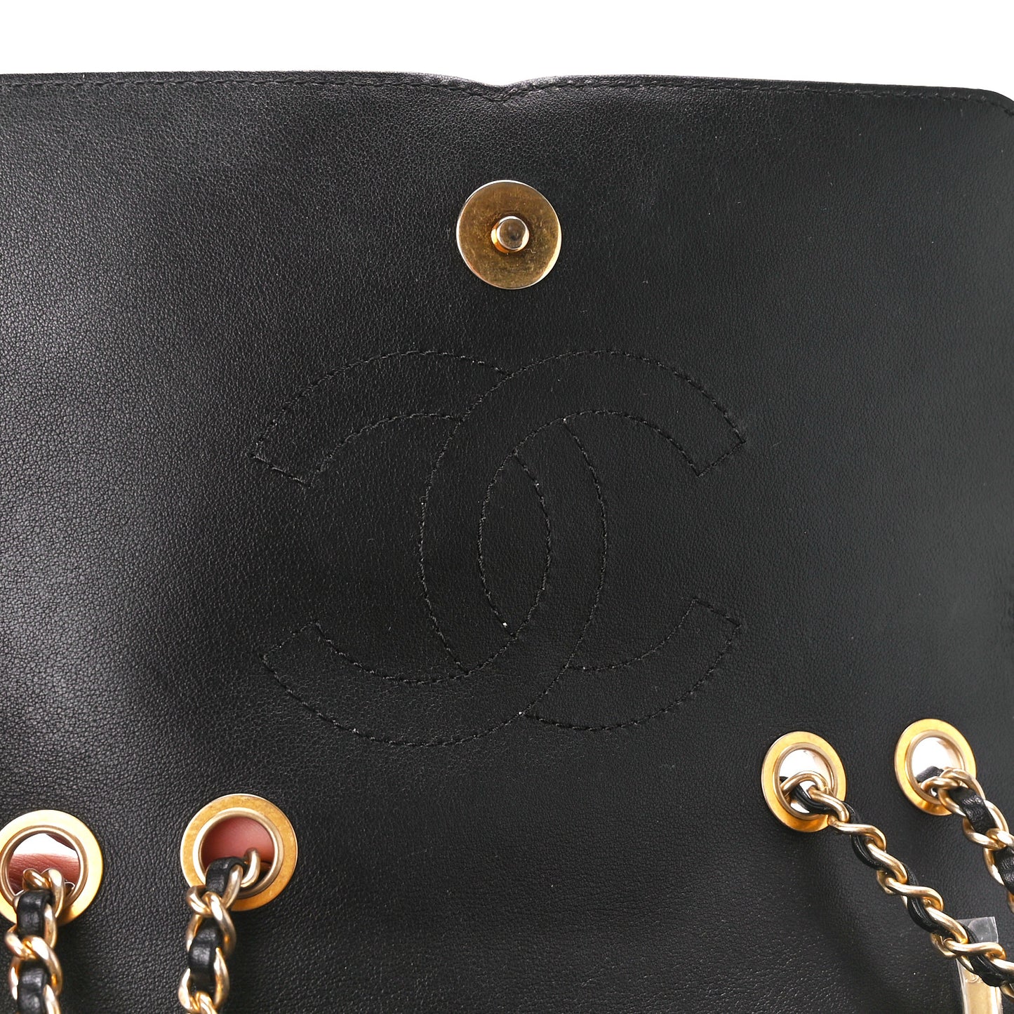 Caviar Quilted Small CC Filigree Flap Black