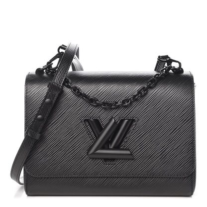 Louis Vuitton Epi Twist Shoulder Bag MM Matte Black 1 of 8