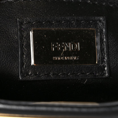 Fendi Nappa Crystal Studded XS Peekaboo Iconic Satchel Black 5 of 10