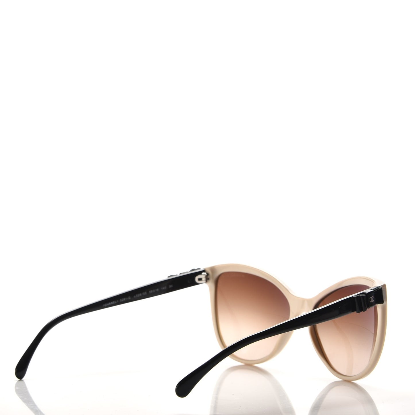 Butterfly Charms Sunglasses 5281 Beige Black