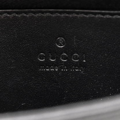 Gucci Calfskin Matelasse Monochrome GG Marmont Top Handle Shoulder Bag Black 6 of 13