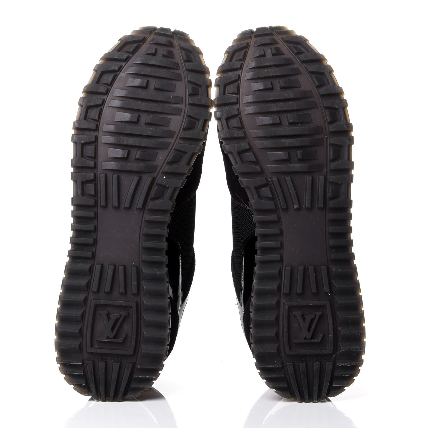 Louis Vuitton Suede Monogram Run Away Sneakers 40 Black 4 of 6