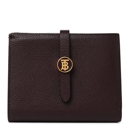 Burberry Grainy Calfskin Monogram Motif Folding Wallet Brown 1 of 9