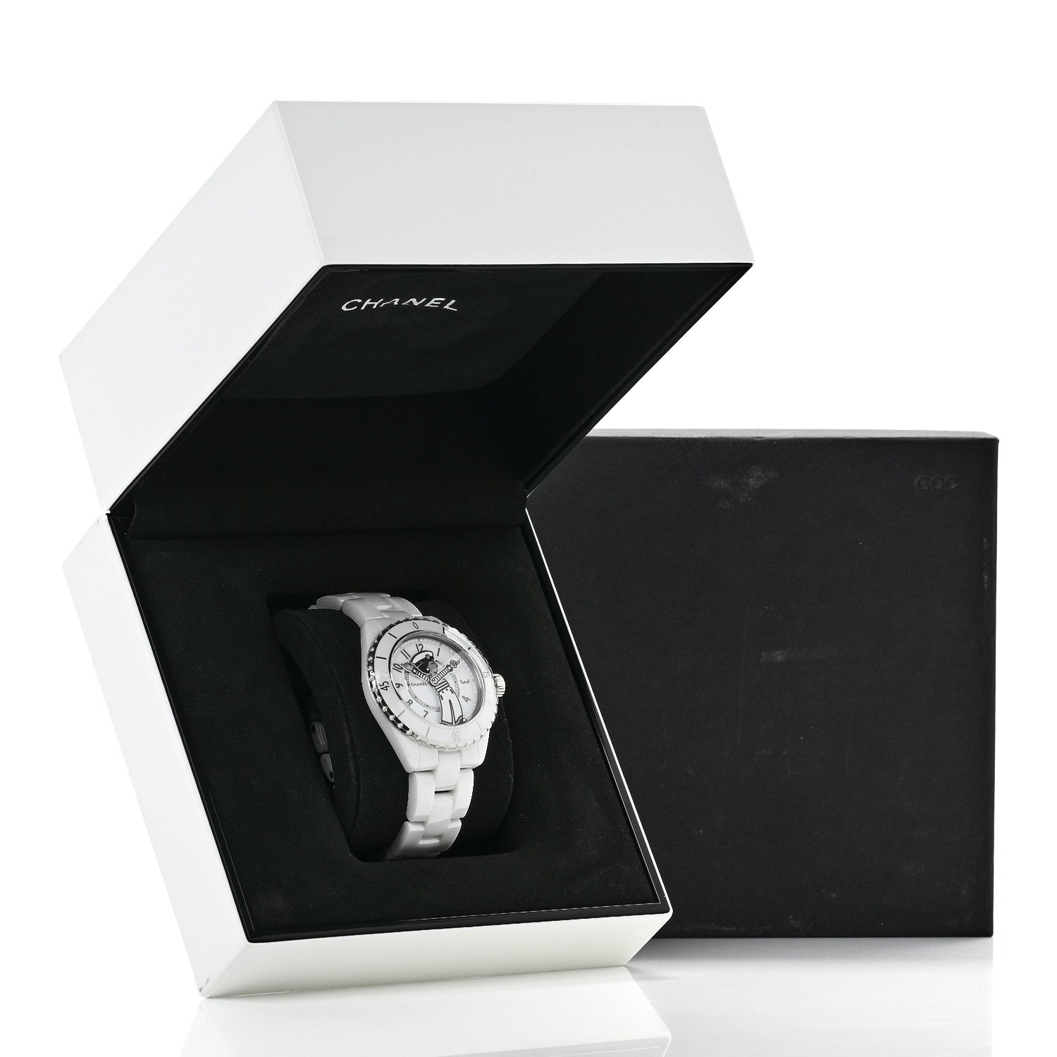Chanel Stainless Steel Ceramic 38mm J12 Limited Edition Mademoiselle La Pausa Automatic Watch White 5 of 5