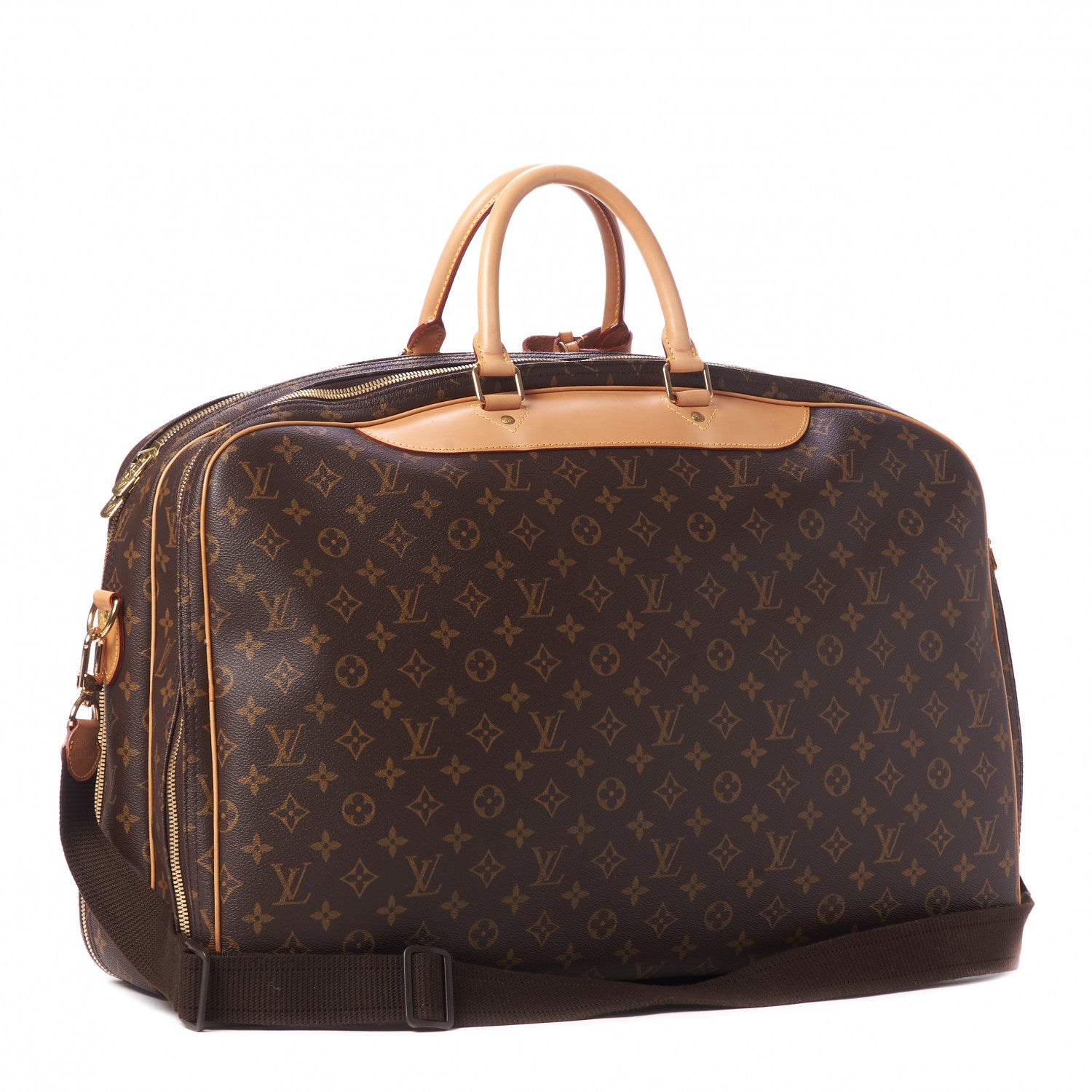 Louis Vuitton Monogram Alize 2 Compartment Luggage Travel Bag 3 of 10