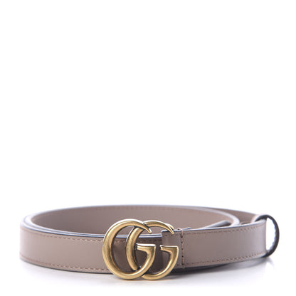 Gucci Calfskin Double G 20mm Belt 75 30 Porcelain Rose 1 of 5